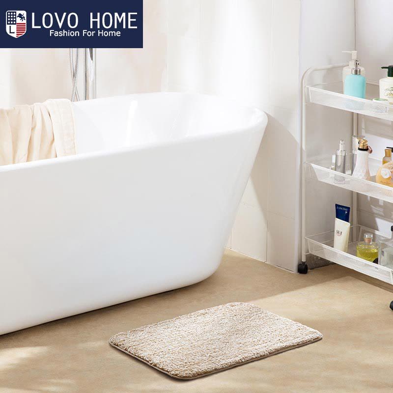 LOVO HOME 抗菌吸水簇绒地垫 45*60cm图片