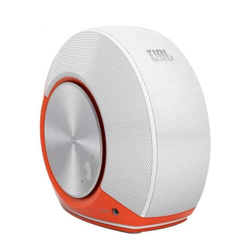 JBL PEBBLES 音乐蜗牛多媒体迷你桌面小音响2.0 笔记本电脑音响音箱 - 白橙色高清大图