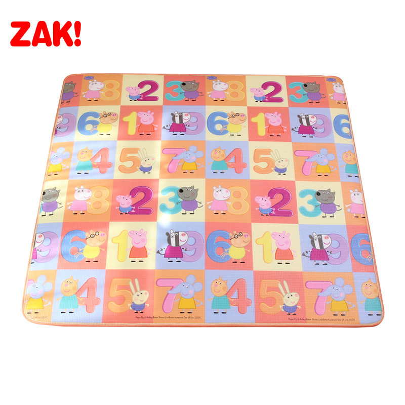 小猪佩奇圆窗一家数字双面儿童爬行垫宝宝双面爬行垫 180*200*0.5cm