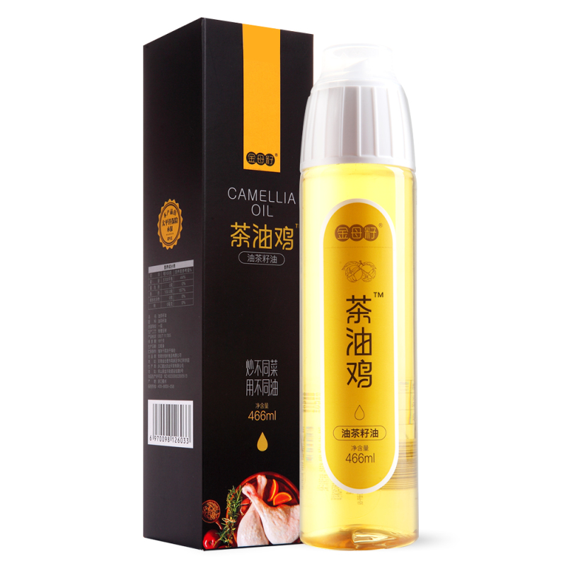 【清仓】金母籽山茶油 466ml 物理压榨 纯正油茶籽油 茶油鸡 茶树油 山茶籽油 食用油
