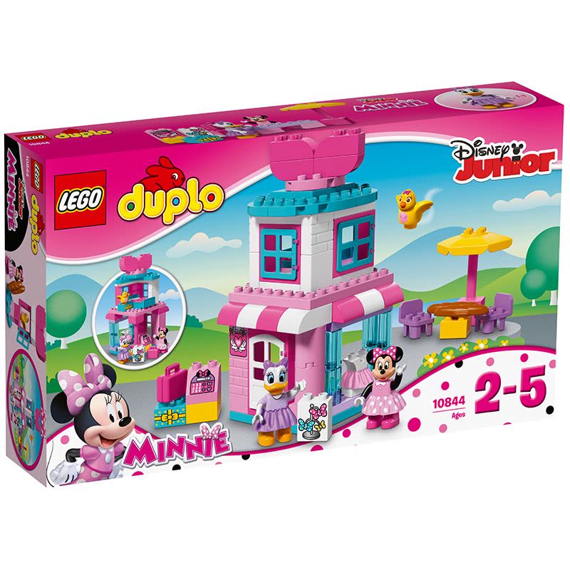 LEGO乐高 Duplo得宝系列 米妮的蝴蝶结精品店10844 2-5岁 塑料玩具 50-100块图片