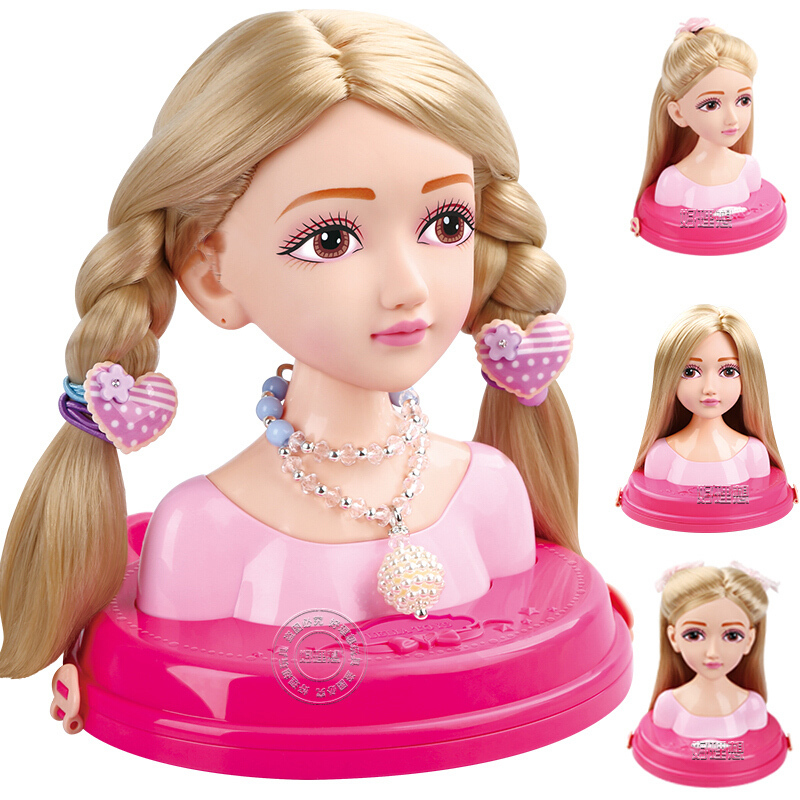 lelia乐吉儿半身造型洋娃娃diy玩具可练习梳头扎辫子36岁女孩玩具时尚