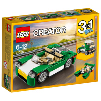LEGO乐高 Creator创意百变系列 绿色敞篷车31056 塑料玩具 50-100块 6-14岁