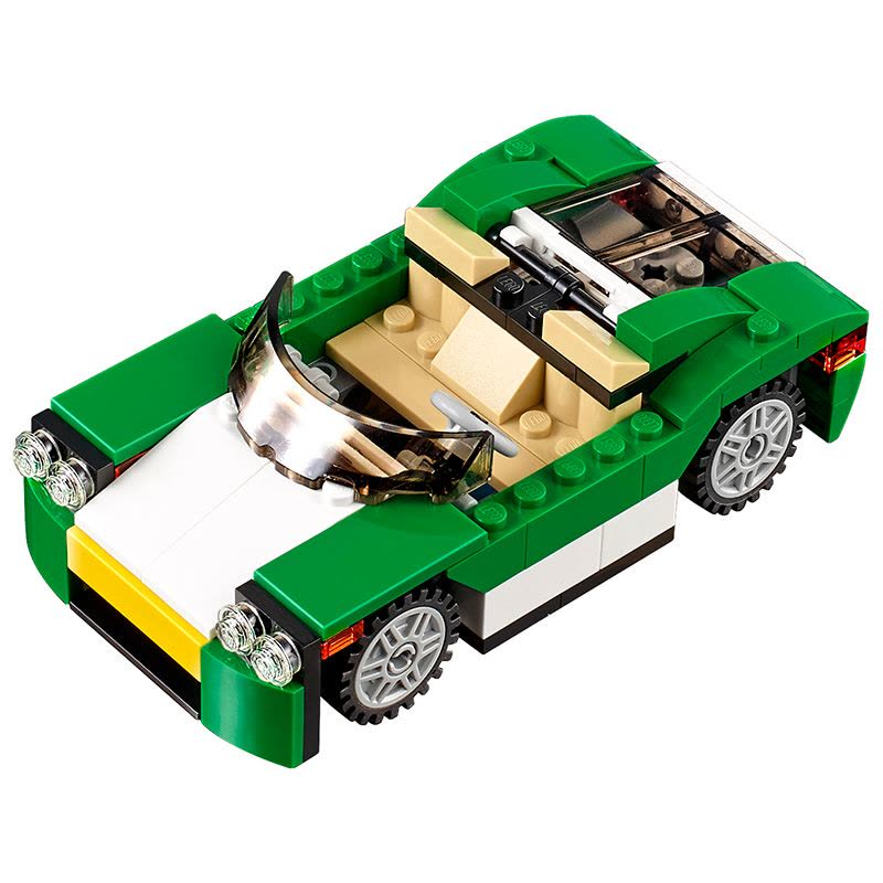 LEGO乐高 Creator创意百变系列 绿色敞篷车31056 塑料玩具 50-100块 6-14岁图片