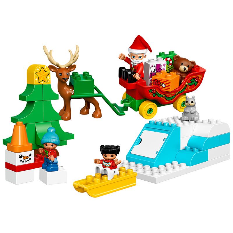 LEGO乐高 Duplo得宝系列 圣诞老人的寒假10837 玩具 2-5岁 50块以下塑料 玩具图片