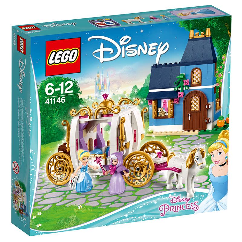 LEGO乐高DisneyPrincess迪士尼公主系列灰姑娘的魔法之夜41146 200块以上 塑料玩具6-12岁图片