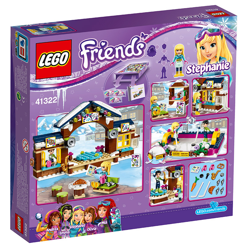 LEGO乐高 Friends好朋友系列 滑雪度假村溜冰场41322 6-12岁 塑料玩具 200块以上