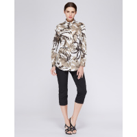 时尚OL气质花色长袖衬衫DS2143C10A