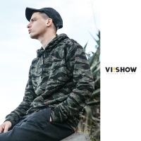 VIISHOW秋装新款套头连帽衫卫衣男迷彩运动衣潮牌男士外套WD2536173