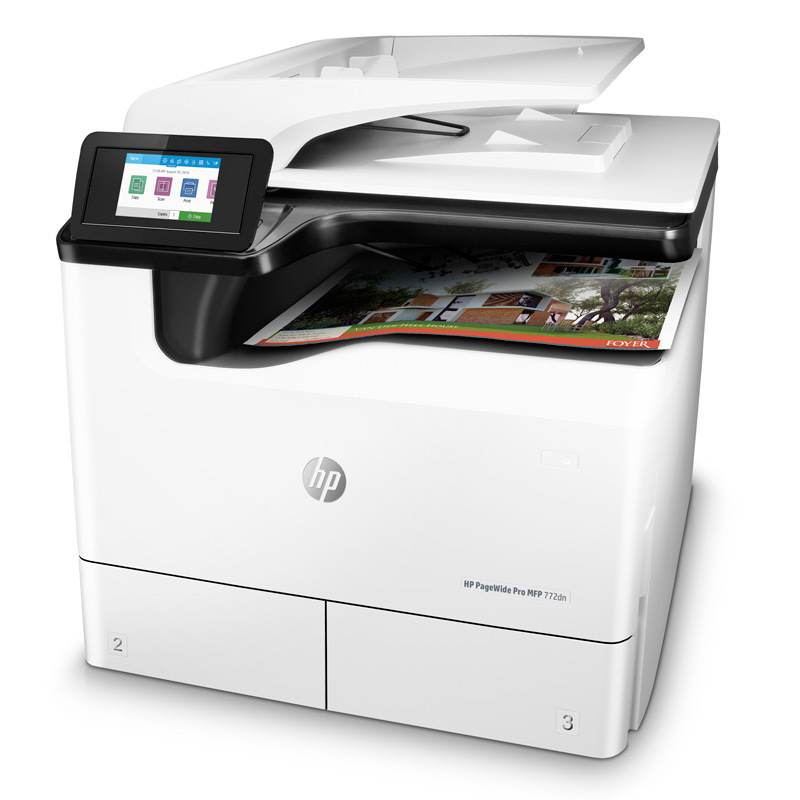 HP(惠普)PageWide Pro MFP 772dn彩色页宽四合一数码复印机多功能一体机(优享服务)