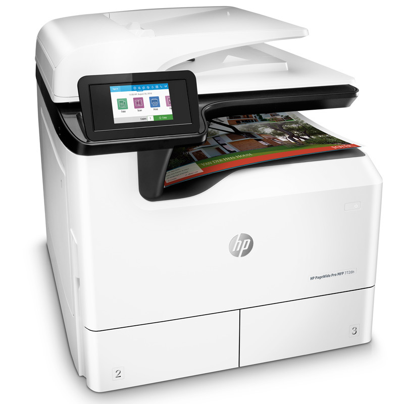 HP(惠普)PageWide Pro MFP 772dn彩色页宽四合一数码复印机多功能一体机(优享服务)