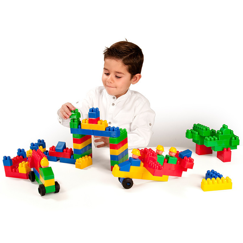 miniland 儿童益智玩具 立体拼插大颗粒积木玩具 32315大颗粒积木300块盒装