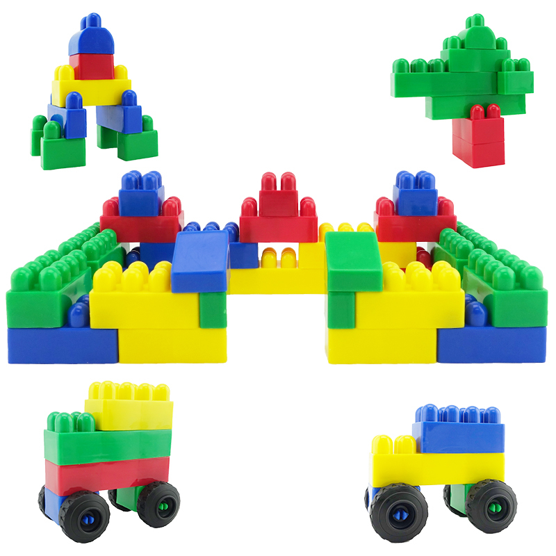 miniland 儿童益智玩具 立体拼插大颗粒积木玩具 32315大颗粒积木300块盒装