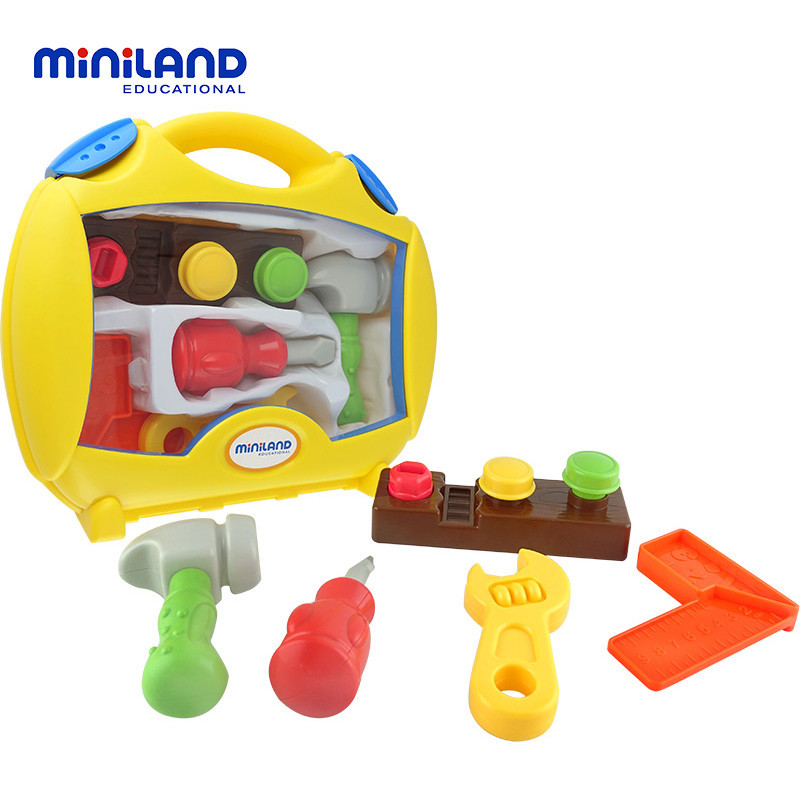 miniland 互动学习工具箱 过家家仿真工具箱玩具套装 97050小小工具箱