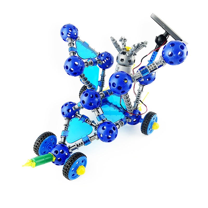 miniland 积木儿童玩具 益智立体拼插玩具 94104太阳能小颗粒组装车