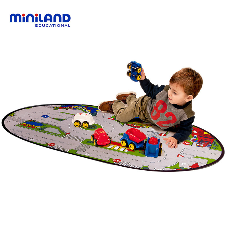miniland 儿童玩具 宝宝早教益智汽车游戏垫 97094 小汽车游戏垫