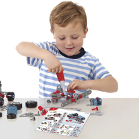 miniland 儿童益智拼插男孩玩具 积木拼插 95015拼装游戏之机械师
