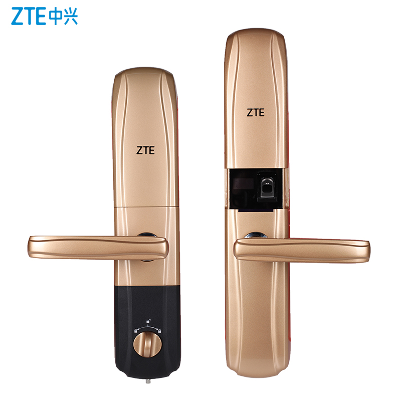 中兴(ZTE)HL535 智能门锁家用滑盖防盗指纹锁别墅大门木门电子密码锁