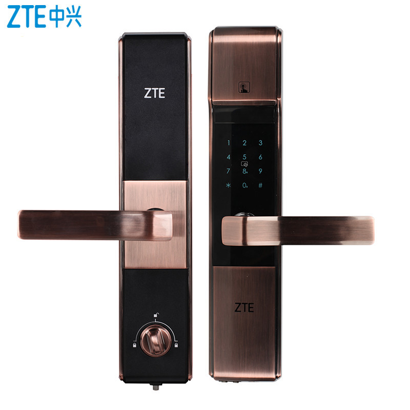 中兴(ZTE)HL533 智能门锁 家用指纹密码电子锁防盗门木门大门磁卡门禁锁