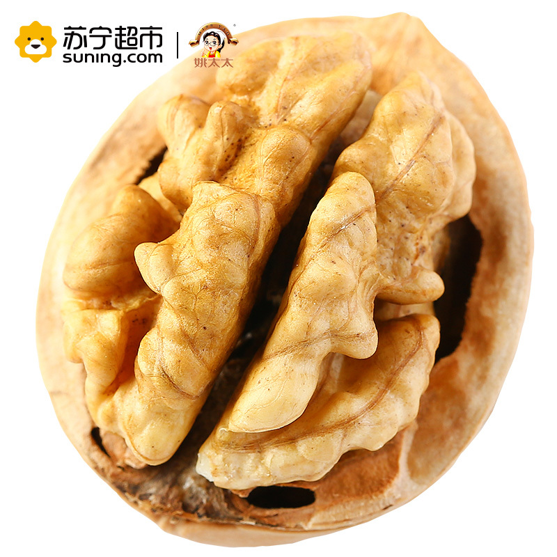 姚太太 坚果炒货 原味大核桃原300g(休闲零食)