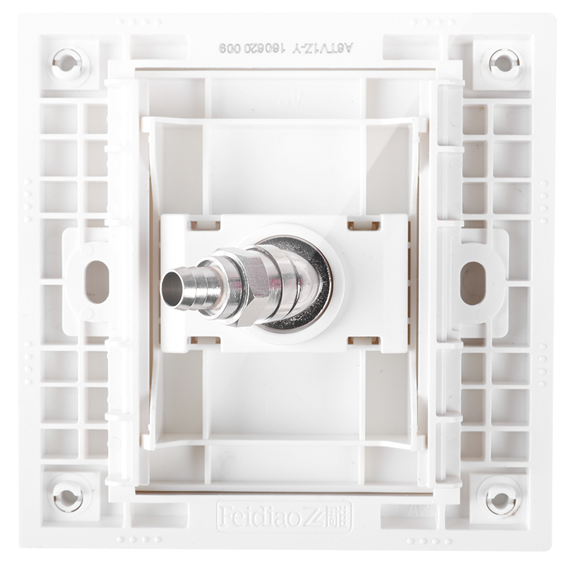 飞雕(FEIDIAO)开关插座面板 有线电视插座 一位闭路电视插座TV插座 86型A6维方雅白