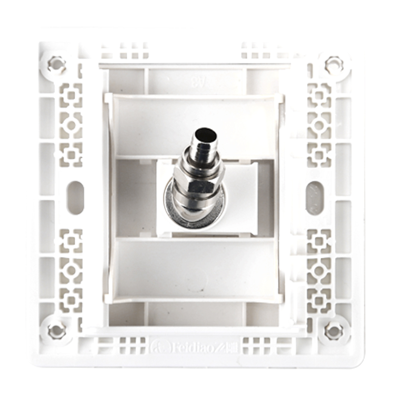 飞雕(FEIDIAO)高端开关插座面板 有线电视插座 一位闭路电视插座TV插座 86型出色金