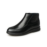 奥康(AOKANG)冬季保暖男士棉鞋真皮商务休闲加绒男鞋棉皮鞋爸爸鞋