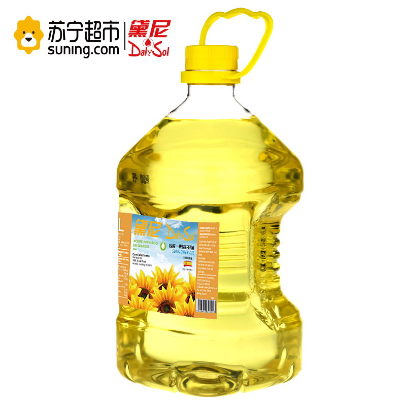 黛尼(DalySol)压榨一级葵花籽油3L 西班牙原瓶进口