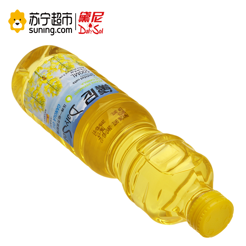 黛尼(DalySol)压榨一级芥花籽油500ml 非转基因 西班牙原装进口