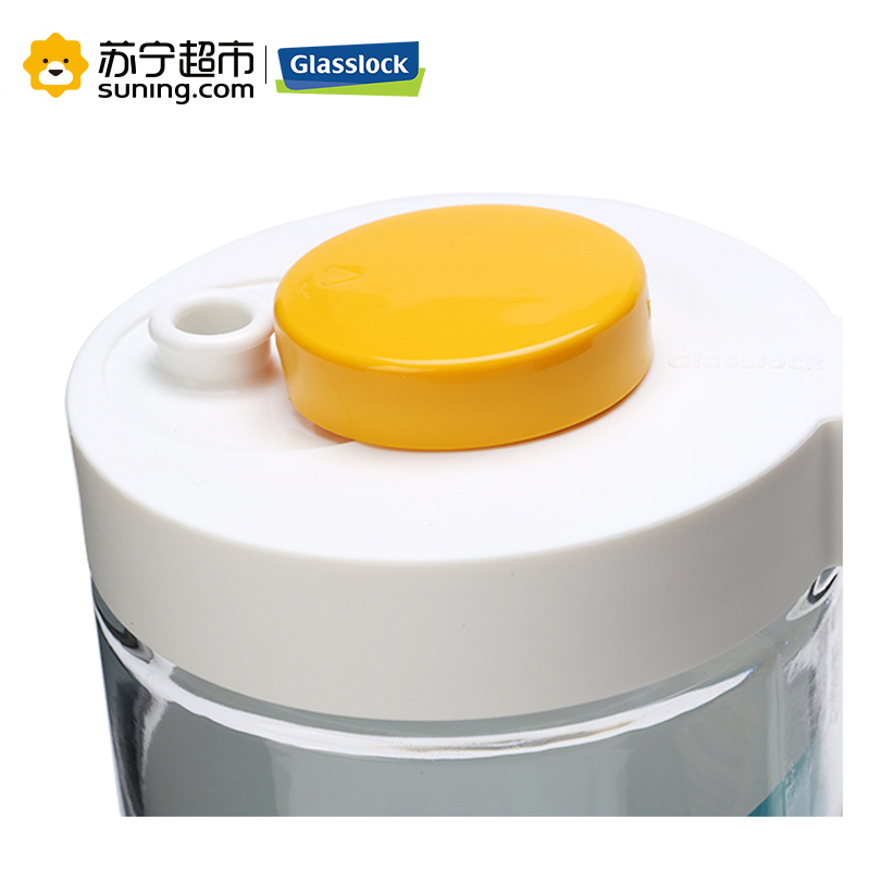 三光云彩(GLASSLOCK)韩国进口玻璃油壶密封防漏家用油瓶油罐酱油厨房用品环保健康醋瓶带把手调味瓶可控油壶600ml