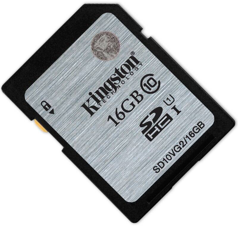 金士顿(Kingston)SD卡(SD10VG2/16G) 80MB/s 相机存储卡 Class10 UHS-I