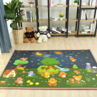 明德环保卡通贝瓦EPE 整张宝宝爬行垫防水防潮野餐垫 贝瓦蓝色星空180*120*0.5cm
