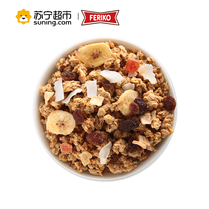 菲力高(Feriko)水果谷物进口麦片500g袋装 西班牙原装进口冲饮麦片