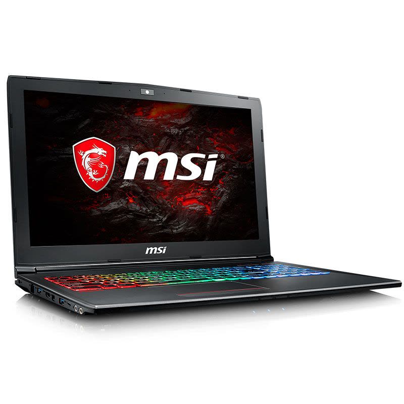 微星(MSI)GF62VR-1014 15.6英寸120Hz3ms电竞屏游戏本笔记本电脑(i7-7700HQ 8GB 128GB+1TB GTX1060 6GB 赛睿多彩背光键盘)图片