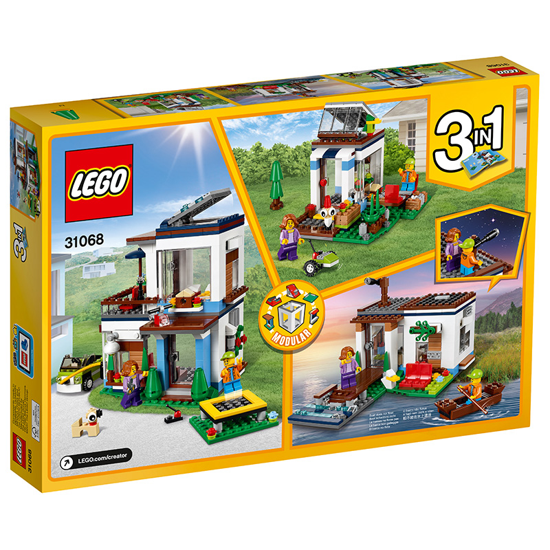 LEGO乐高 Creator创意百变系列 现代独栋别墅31068 200块以上 8岁以上 塑料玩具