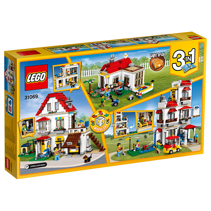 LEGO乐高 Creator创意百变系列 家庭别墅31069 200块以上 塑料积木玩具7-12岁