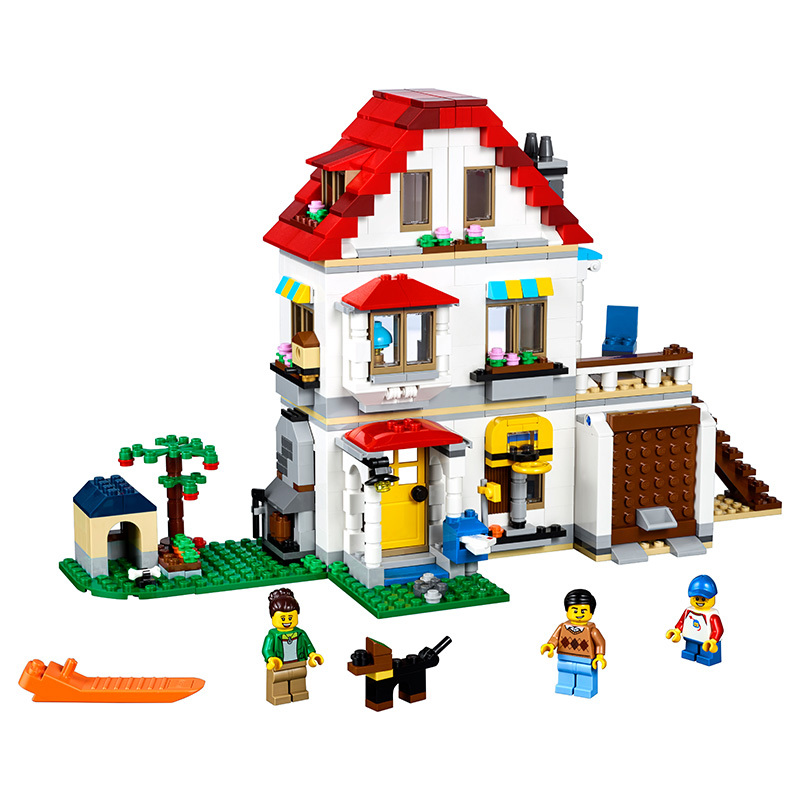 LEGO乐高 Creator创意百变系列 家庭别墅31069 200块以上 塑料积木玩具7-12岁