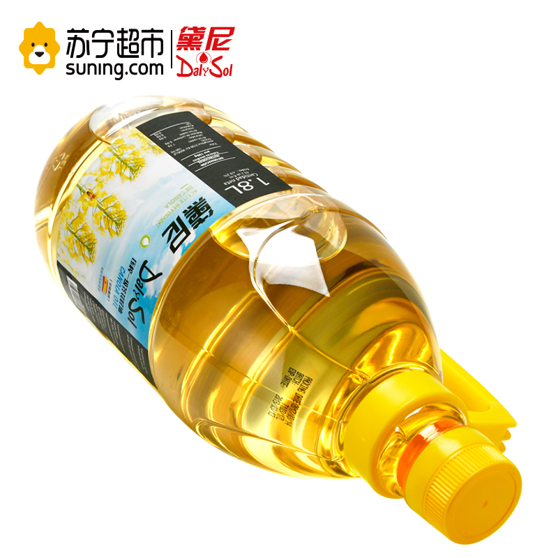 黛尼(DalySol)压榨一级芥花籽油1.8L 非转基因 西班牙原装进口