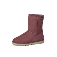 JUMBOUGG新款羊皮毛一体雪地靴女中筒透气保暖防滑靴子56030