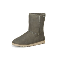 JUMBOUGG新款羊皮毛一体雪地靴女中筒透气保暖防滑靴子56037