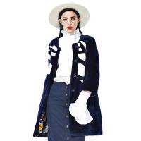 UJFN0728进口羊毛女式羽绒大衣