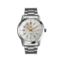 精工SEIKO5号男表商务休闲全自动机械男士手表SNKM85J1