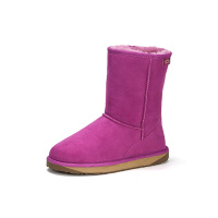 JUMBOUGG澳洲羊皮毛一体雪地靴女中筒靴加厚冬季保暖防滑第一代850258