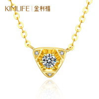 金利福 钻石项链18K金项链女士女款钻石项坠珍爱吊坠送爱人 K1839