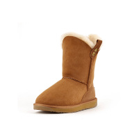 JUMBOUGG简帛澳洲羊皮毛一体雪地靴女保暖防滑平底中筒靴子第一代50262