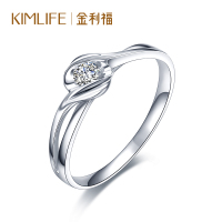 金利福 钻石戒指18K金钻石女戒结婚求婚婚戒 克拉效果正品珠宝首饰时光 K1285