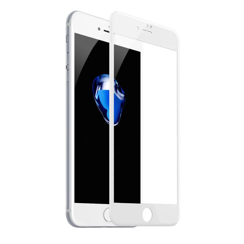 倍思(Baseus)苹果8钢化膜iPhone8/7手机膜钢化玻璃 iphone7手机贴膜 高清 4.7寸 白色图片