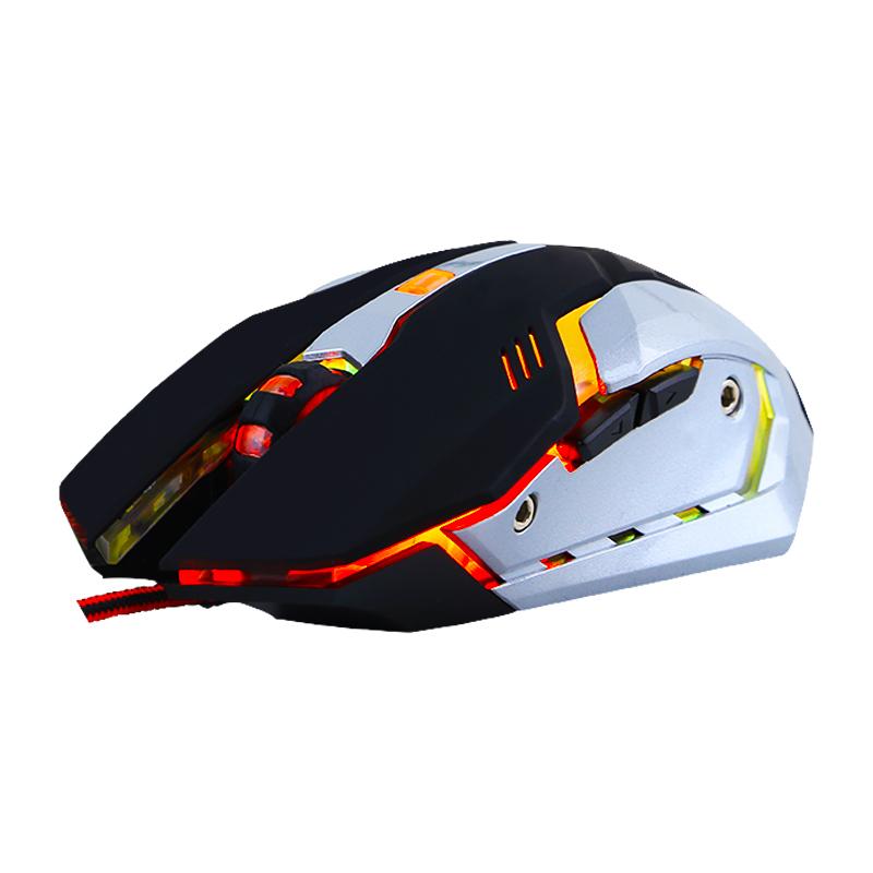 魔蝎手(mogegame) X5 USB电脑笔记本专业FPS/MOBA/RPG电竞游戏绝地求生吃鸡鼠标 有声版 黑色