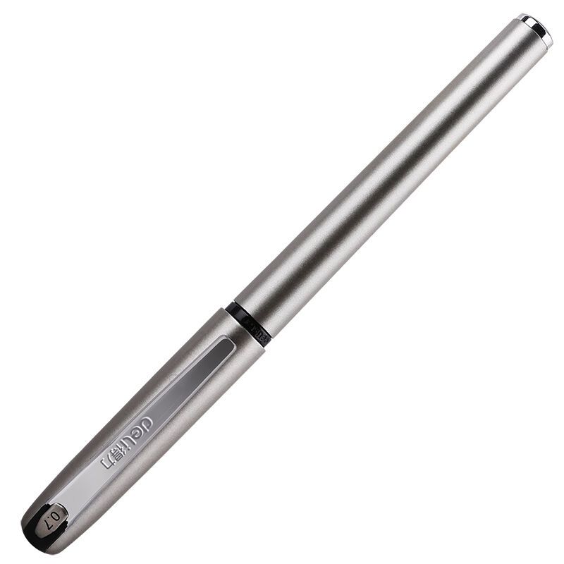 得力(deli)S26黑色中性笔0.7mm12支/盒水性笔 签字笔 黑水笔 文具碳素书写笔 黑笔 财务用笔 学生文具