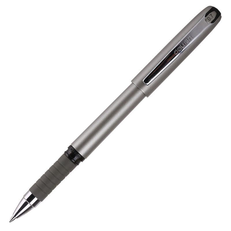 得力(deli)S26黑色中性笔0.7mm12支/盒水性笔 签字笔 黑水笔 文具碳素书写笔 黑笔 财务用笔 学生文具图片